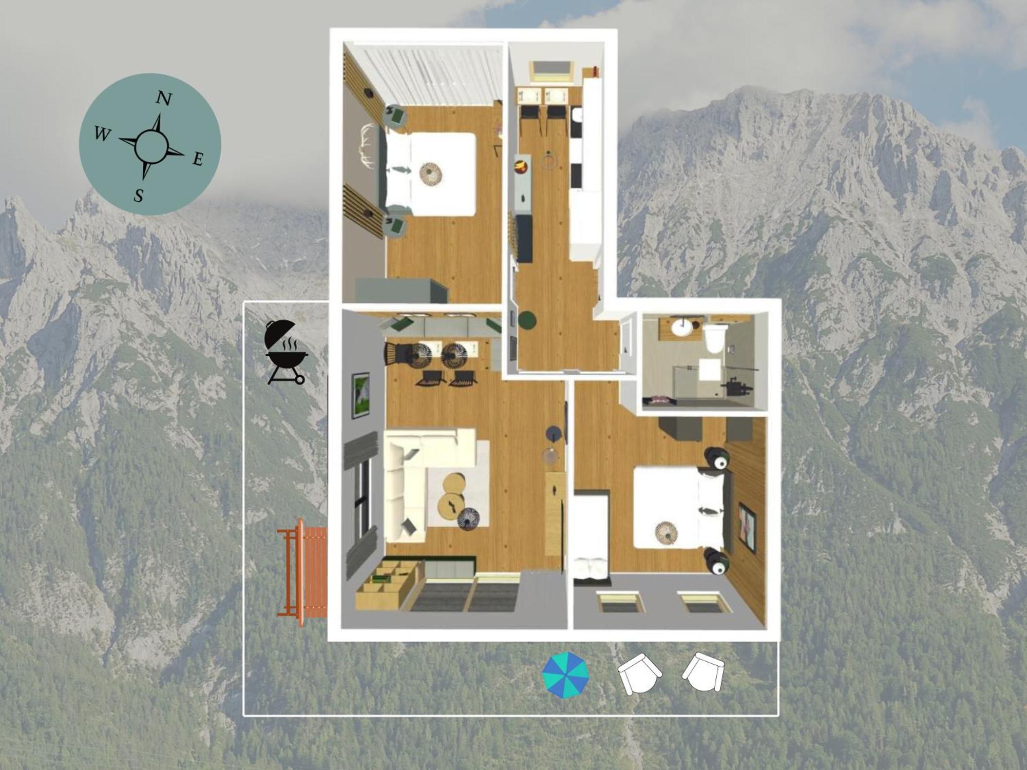 Die Karwendelsuite - 5 Sterne Fewo Mit Bestem Bergblick, Zentrumsnah & Ruhig Gelegen, Familienfreundlich มิทเทนวัลด์ ภายนอก รูปภาพ